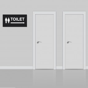 Biển báo hướng dẫn toilet