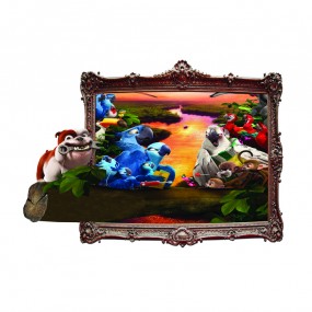 Decal trang trí 3D