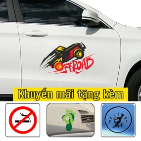 Decal trang trí sườn xe hơi