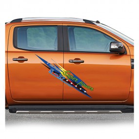 Decal trang trí sườn xe ô tô