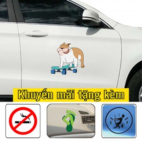 Decal trang trí sườn xe ô tô phong cách