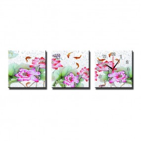 Đồng Hồ Tranh CÁ DƯỚI HỒ SEN
