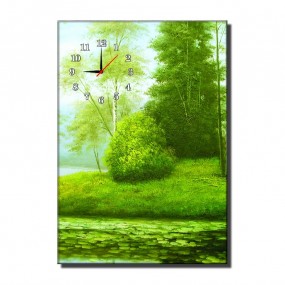 Đồng Hồ Tranh ĐẦM LÁ SEN