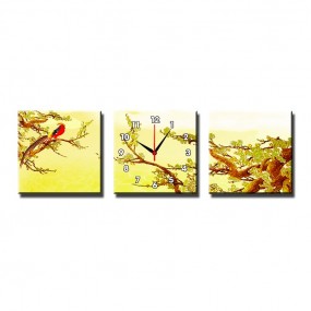 Đồng Hồ Tranh HOA LỘC VÀNG