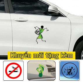 Miếng dán trang trí ô tô độc đáo