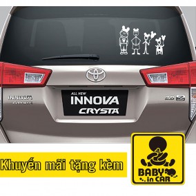Miếng decal trang trí xe ô tô