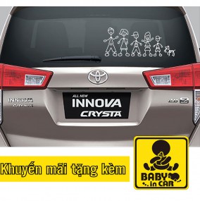 Sticker dán xe hơi trang trí