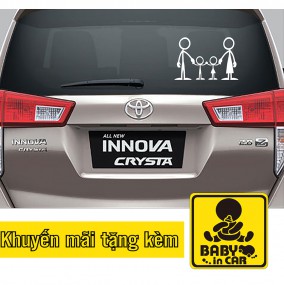 Sticker trang trí xe ngộ nghĩnh