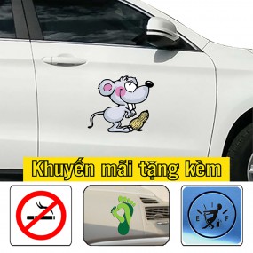 Tem dán sườn xe ô tô 4 chỗ độc đáo