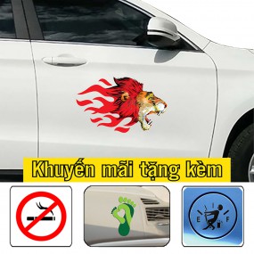 Tem dán sườn xe sedan mới lạ