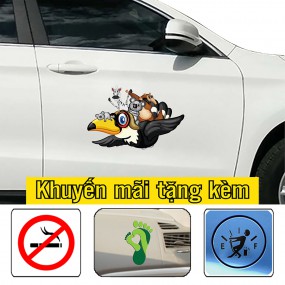 Tem dán sườn xe sedan