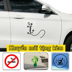 Tem decal trang trí sườn xe hơi ngộ nghĩnh