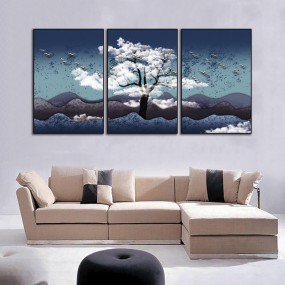 Tranh bộ ba cây cao bóng cả