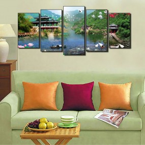 Tranh bộ phong thủy phòng khách