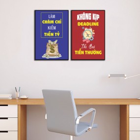 Tranh cổ động Làm việc chăm chỉ