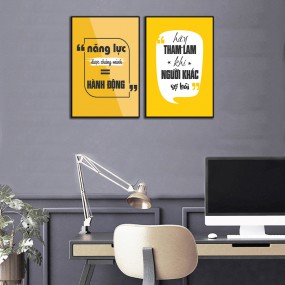 Tranh cổ động Năng lực bằng hành động
