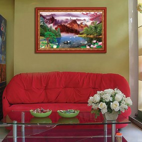 Tranh dán phong khách