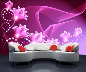 Tranh dán tường Ánh Sáng Hoa Hồng