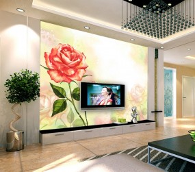 Tranh dán tường Hoa Hồng