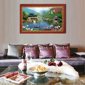 Tranh dán tường phòng khách