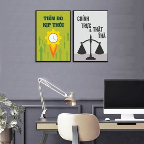 Tranh động lực bộ đôi nghĩ lớn và hành động