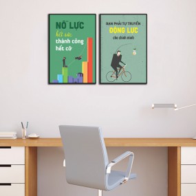 Tranh động lực nổ lực giúp thành công