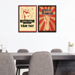 Tranh động lực Quyết liệt tạo Thành công