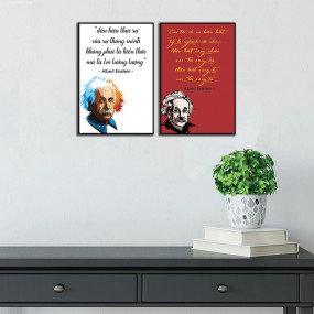 Tranh động lực slogan của nhà bác học Albert Einstein