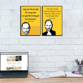 Tranh động lực slogan của Steve Jobs