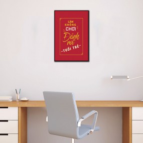 Tranh gỗ cổ động phát triển bản thân