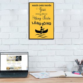 Tranh gỗ cổ động phát triển bản thân