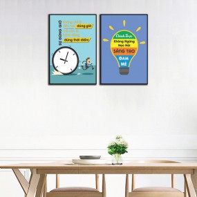 Tranh gỗ hiện đại cổ động đam mê sáng tạo