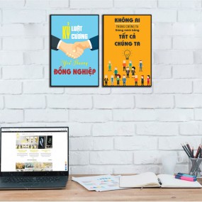 Tranh gỗ hiện đại thúc đẩy teamwork
