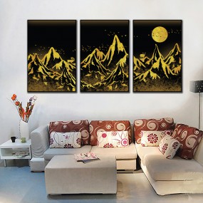 Tranh gỗ trang trí núi non trùng điệp POST3-371