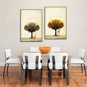 Tranh hiện đại bộ đôi phong cách Bắc Âu