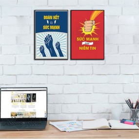 Tranh hiện đại động lực Đoàn kết là sức mạnh