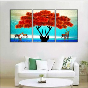 Tranh hiện đại nghệ thuật đàn hươu