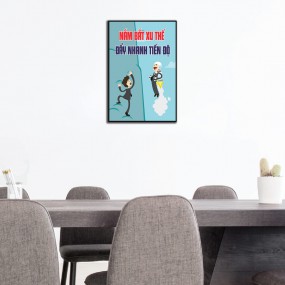 Tranh khẩu hiệu văn phòng độc đáo