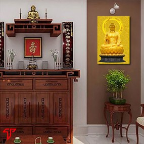 Tranh phật vàng a di đà