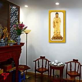 Tranh phật vàng a di đà