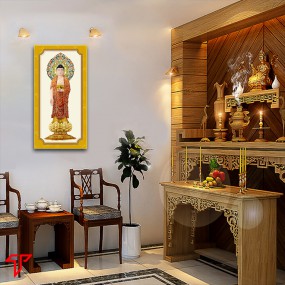 Tranh phật vàng a di đà