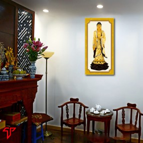 Tranh phật vàng a di đà