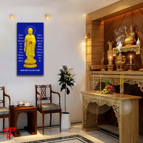 Tranh phật vàng a di đà