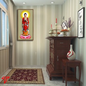 Tranh phật vàng a di đà