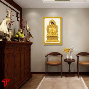 Tranh phật vàng a di đà