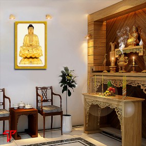 Tranh phật vàng a di đà
