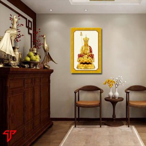 Tranh phật vàng địa tạng vương bồ tát