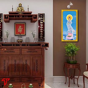 Tranh phật vàng quan thế âm