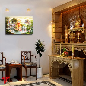 Tranh phật vàng thế giới tây phương