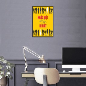 Tranh Slogan Khác biệt đừng dị biệt